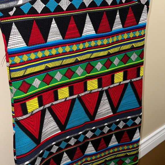 Multicolor Geometric Pattern Dress - Picture 5 of 7